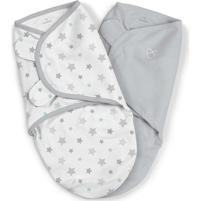 Ingenuity Letná Zavinovačka SwaddleMe Original Swaddle small medium 2 ks Grey Stars