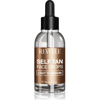 Revuele Paradise Bronze Self Tan Face Drops автобронзантни капки за лице цвят Light To Medium 30ml