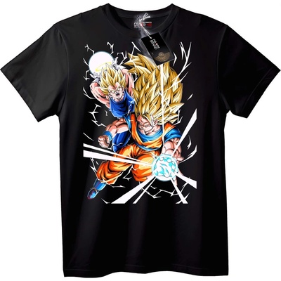 NOONEBRAND Тениска Dragon Ball Z Goku и Гоан - M, Black
