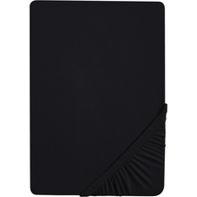 Biberna Žerzejové napínací prostěradlo černé 180-200x200
