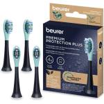 Beurer Резервни накрайници за ел. четка Beurer Protection Plus, съвместими с beurer SC 30/50, 4 бр. , черни (10523_BEU)