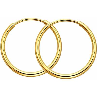 Zlaton Náušnice žluté zlato kruhy 2.3cm 1.45g 000632010231