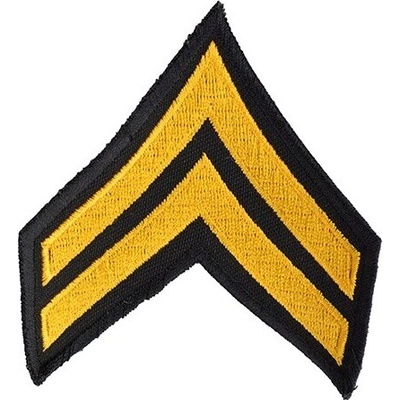 NAVYS Nášivka US hodnosť CORPORAL - ZLATÁ