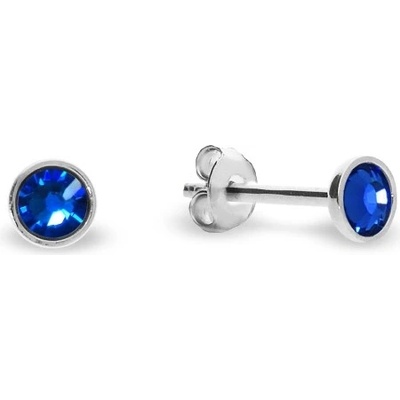 Spark modré se Swarovski Elements Pinpoint Studs K2038SS10CB Capri Blue