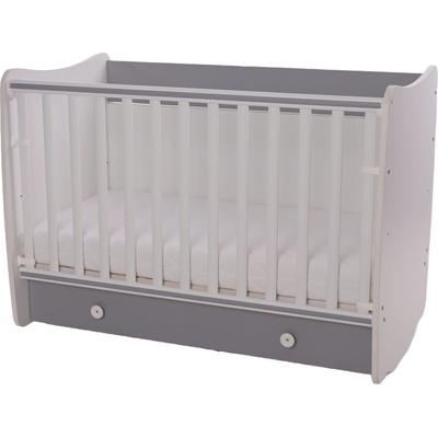 Lorelli Трансформиращо се легло-люлка Lorelli - Dream, бяло и каменно сиво, 60 х 120 cm (10150420041A)