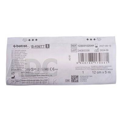 Batist ovínadlo pletené sterilné 12 cm x 5 m 1 ks