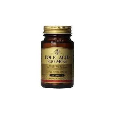 Solgar СОЛГАР ФОЛИЕВА КИСЕЛИНА ТАБЛ. 800 mcg 100 / solgar folic acid 800 100tab