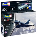 Revell Комплект за сглобяване, Revell, Eurofighter Typhoon RAF, 63 части (R63796)