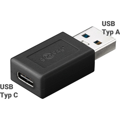 GOOBAY Adaptér; USB 3.0; USB A vidlice,USB C zásuvka;