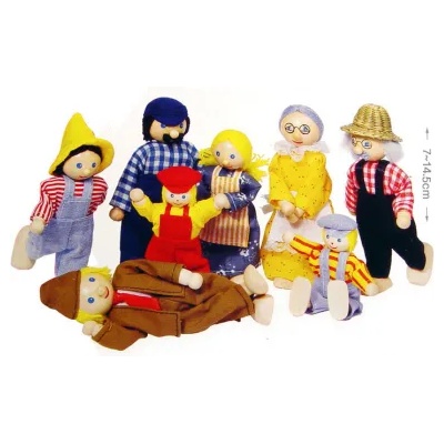 Goki - Гъвкави кукли за кукленска къща - Фермерско семейство (SO305)