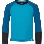 Trollkids Детска спортна тениска Trollkids Kid's Seiland Longsleeve Sport shirt - Pool Blue / Alpine Blue / Black - размер 140 (EU) (704-4653-0217)