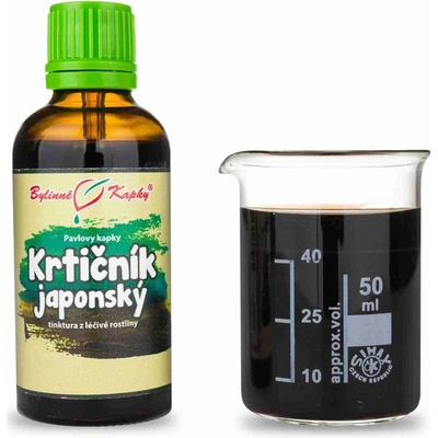 Bylinné kapky Pavlovy Krtičník japonský TCM tinktura 50 ml