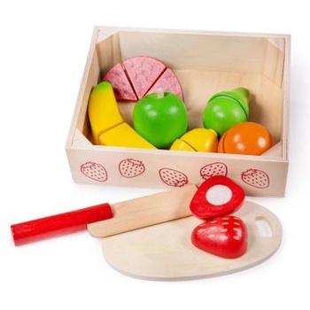 Bigjigs Toys - Комплект дървени плодове за рязане (BJ472)