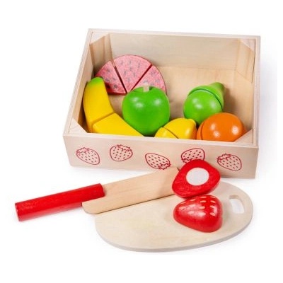 Bigjigs Toys - Комплект дървени плодове за рязане (BJ472)