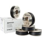 Spectrum 80757 3D нишка, 5PACK PLA Carbon комплект, 1, 75mm, 5x250g, Черен (Black) (80757)