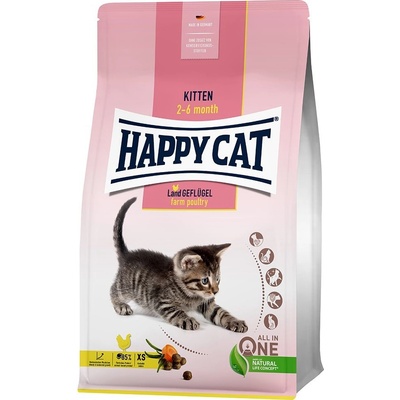 Happy Cat Supreme KITTEN & JUNIOR Kitten Land Poultry 4 kg