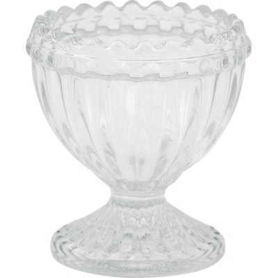 GreenGate skleněný kalíšek na vajíčko Alice clear
