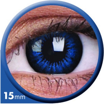 MaxVue Colour Big Eyes Cool Blue trojmesačné nedioptrické 2 ks