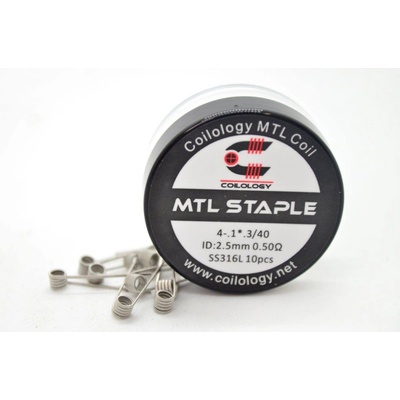 Coilology MTL STAPLE predmotané špirálky SS316L 0,5ohm 10ks