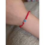 Kathryn' s bracelets Червен конец за Бебе със Злато, Седем възела и Синьо Око (БЗГ2)
