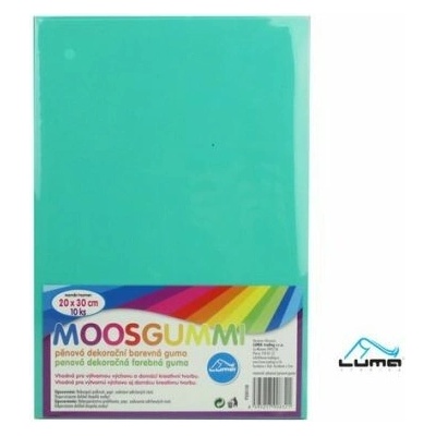 MOOSGUMMI A4 tyrkysová LUMA