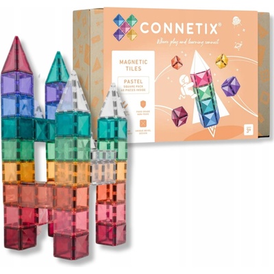 Connetix Pastel Square 40 ks