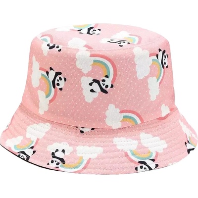 Klobouk Cute Panda růžová
