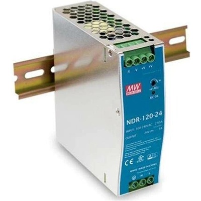 MEANWELL - NDR-120-48 - Průmyslový spínaný napájecí zdroj 48 V, 120 W na lištu DIN