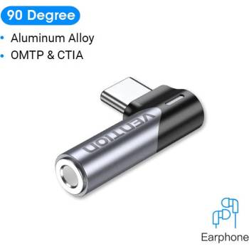 Vention USB-C/M - 3, 5 мм/F аудио адаптер