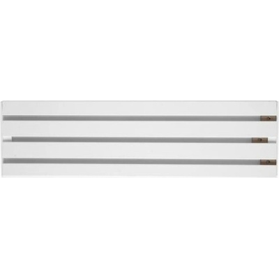 Inteza Doublo hliníkový univerzálny garnižový panel Biela, 160cm