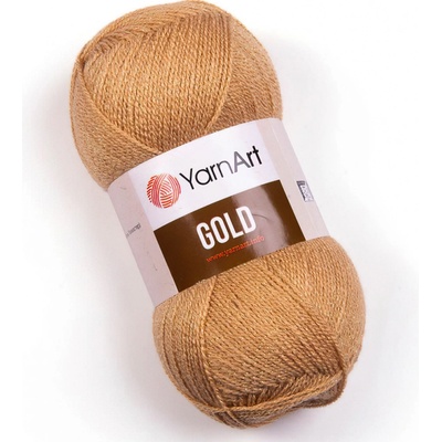 Pletací příze YarnArt GOLD 9379 béžová, efektní, 100g/400m