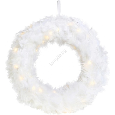 Markslöjd 705290 - LED Коледен венец FEATHER LED/1, 2W/3xAA Ø 35 см (ML1483)