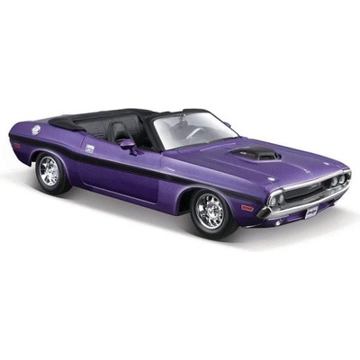 Maisto - 1970 Dodge Challenger R/T Convertible, метален лилав, 1: 24