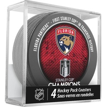 Fanatics Puk Florida Panthers 2024 Stanley Cup Champions Hockey Puck Drink Coasters (4-pack) In Cube