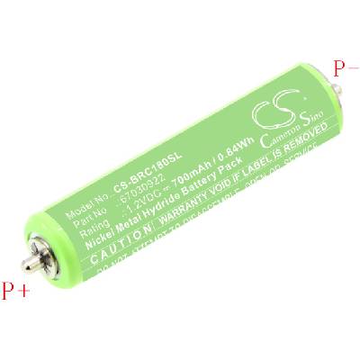 Батерия за Braun 1000/180/2000/3000/4735/5411/Cruzer1/Cruzer Z20, и други, 700 mAh, Ni-MH (CS-BRC180SL)