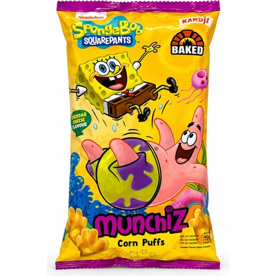 Kandiz SpongeBob Squarepants Corn Puffs Cheddar Cheese 40 g