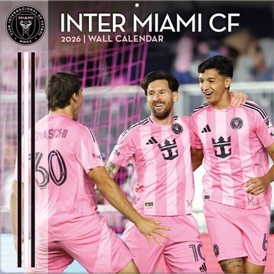 Oficiální nástěnný Inter Miami CF 16 měsíců 30,5 x 30,5|61 cm 2026