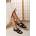 Wheres That From Сандали Wheres That From Where’s Cross Over Open Toe Sandals - Black Suede