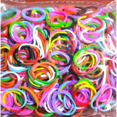 gumičky Loom Bands s háčkem 300 ks mix