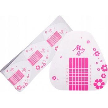 Molly Lac šablóny na predĺženie nechtov 100 ks