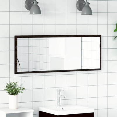 vidaXL LED огледало за баня Черния дъб 100 x 8, 5 x 37 см Стъкло (862548)