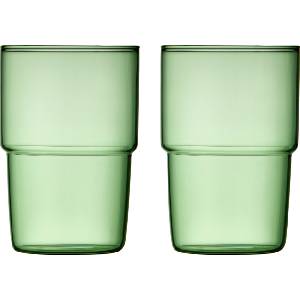 LyngbyGlas Torino Чаши 400 ml, зелени, 2 бр (30198)