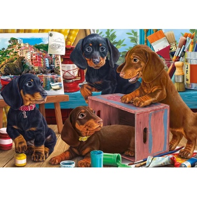 Dino - Puzzle Dachshunds - 300 piese