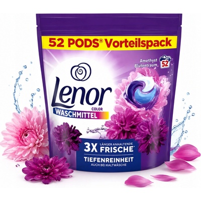 Lenor All in1 Amethyst prací kapsle na barevné prádlo 52 PD