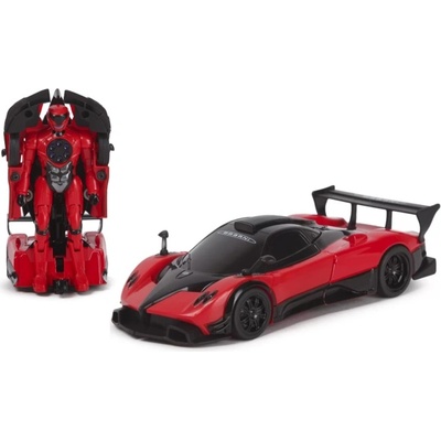 Rastar Метална играчка Rastar - Трансформиращ се робот/Pagani Zonda R, 1: 32, червена (Ras61900_Rosu)