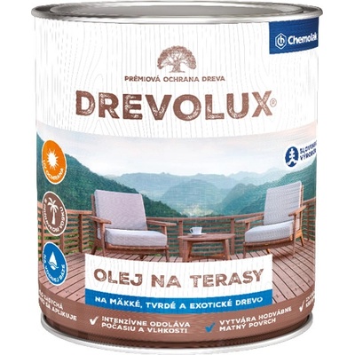 Drevolux olej na terasy 2,5 l dub