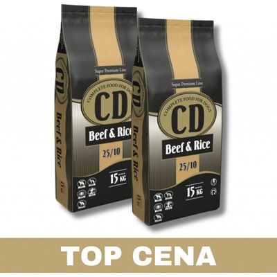 Delikan CD Beef and Rice 25/10 2 x 15 kg