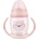 KikkaBoo Чаша със силиконов накрайник KikkaBoo - Happy face, Pink, 200 ml (31302030070)
