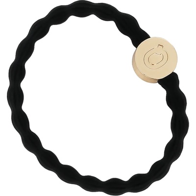 By Eloise London Letter Charms Gold Ластик за коса цвят Q Black