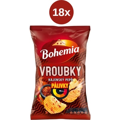 Bohemia vroubky pálivky kajenský pepř 18x 120 g